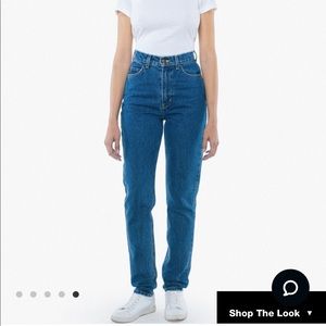 american apparel high waisted jeans